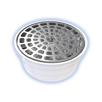 COLADERA UNIVERSAL ZERO OLORES CLASICA CON CUBIERTA SIN TAPA PARA CONEXION FLEXIMATIC (2259)